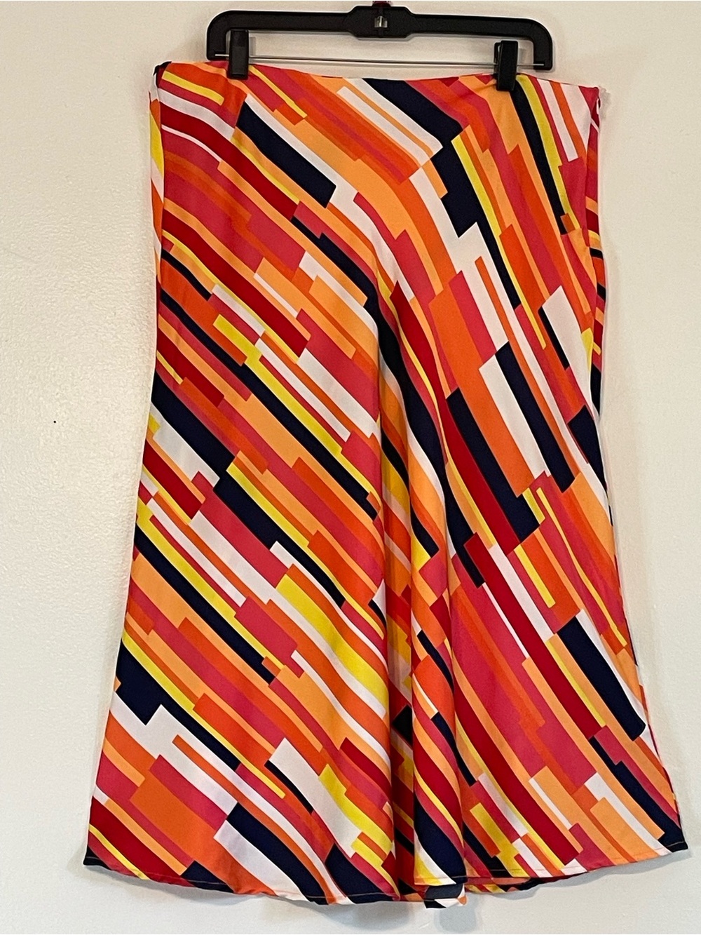 Women’s Multicolor Geometric Flowy A-Line Skirt Size XL